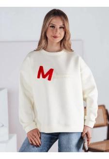 Bluza damska one size oversize AVENUE ecru Dstreet BY1353