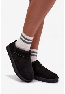 Dámské sněhule Serenne s kožešinou – černé