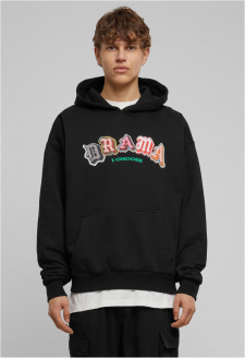 Pánská mikina Drama  Heavy Oversize Hoodie - černá