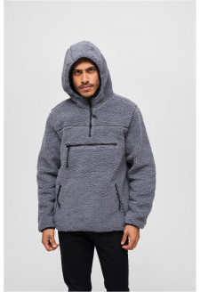 Teddyfleece Worker Pullover Jacket antracit