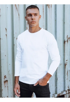 Longsleeve męski biały Dstreet LX0579