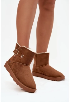 Dámské sněhule Wrangler se sponou – camel