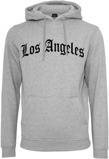 Los Angeles text Hoody heather grey