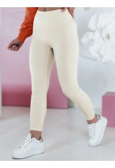 Legginsy damskie z wysokim stanem ACTIVIS bieałe Dstreet UY2601