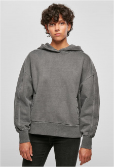 Dámy Heavy Terry Garment Dye Hoody darkshadow