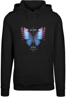 Pánská mikina Become The Change Butterfly Hoody černá