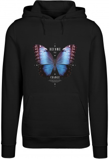 Pánská mikina Become The Change Butterfly Hoody černá