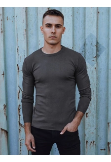 Klasický pánský svetr tmavě šedý Dstreet WX2225