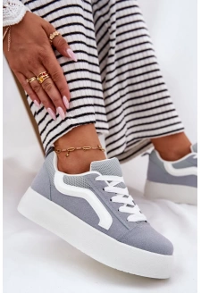 Dámské tenisky na platformě – modré Tellnira