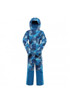 Dětská kombinéza s membránou ptx snow ALPINE PRO KIWERO neon atomic blue varianta pb