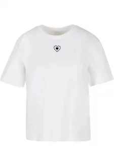 Dámské tričko Good Vibes Only Heart bílé