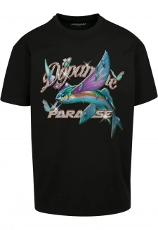 Tričko Dopamin Paradise Oversize černé