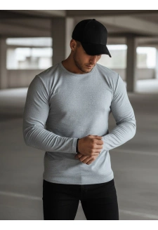 Longsleeve męski szary Dstreet LX0578