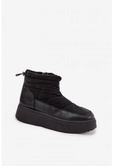 Dámské zateplené sněhule na platformě Tahlira – černé