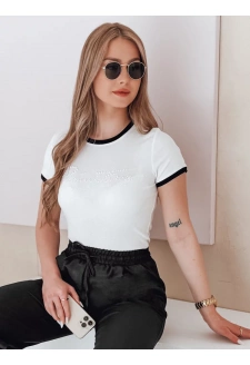 T-shirt damski z napisem LUMINASI biały Dstreet RY2887