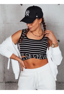 Top damski w paski LA VIE CEST czarny Dstreet RY2314