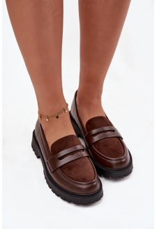 Dámské mokasíny z eko kůže Cailen – čokoládové