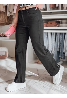 Spodnie damskie wide leg DELUSSIA czarne Dstreet UY2669