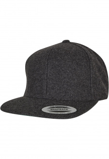 Melton Wool Snapback tmavě šedá