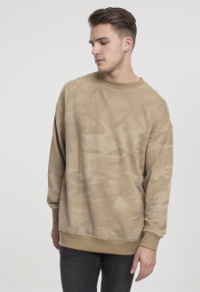 Camo Crewneck písková kamufláž