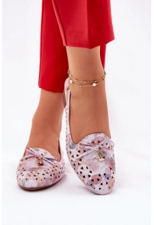 Dámské perforované baleríny s otevřenou patou Navinnia – multikolor