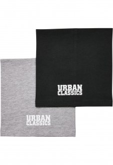 Logo Tube Scarf Kids 2-Pack černá/heathergrey