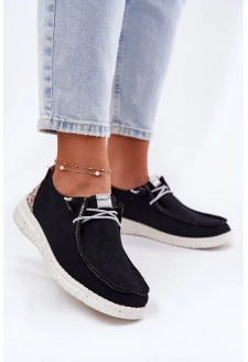 Dámské lehké látkové polobotky McKeylor – černé