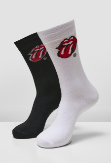 Rolling Stones Tongue Socks 2-Pack černá/bílá