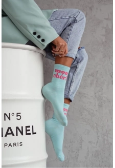 Dámské bavlněné ponožky Mon Chéri – modré