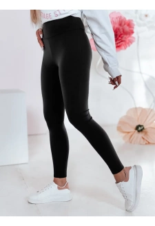 Legginsy damskie z wysokim stanem SOFLEGG czarne Dstreet UY2510
