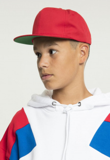 Pro-Style Twill Snapback Youth Cap červená