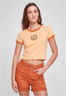 Dámský strečový dres Cropped Tee paleoranžová/vintageoranžová