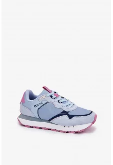 Dámské semišové sportovní boty Big Star HI-POLY SYSTEM – modré