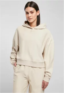 Dámská měkká tráva Oversized Short Rib Hoody s kapucí