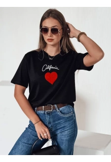 T-shirt damski CALOV czarny Dstreet RY2567