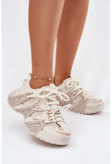 Dámské sportovní sneakersy Tonelli – béžové