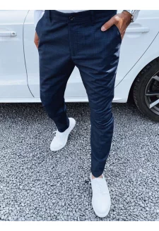 Pánské kalhoty chinos tmavě modré Dstreet UX4393