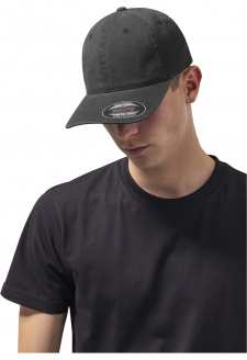 Flexfit Garment Washed Cotton Dad Hat černý