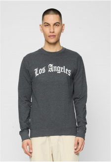 Los Angeles znění Crewneck dřevěné uhlí