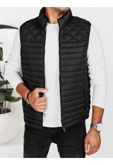 Kamizelka męska pikowana czarna Dstreet TX5076