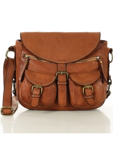 MARCO MAZZINI Dámská kožená brašna - camel