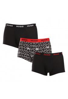 3PACK pánské boxerky HUGO vícebarevné