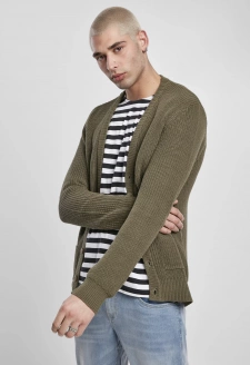 Boxy Cardigan olivový