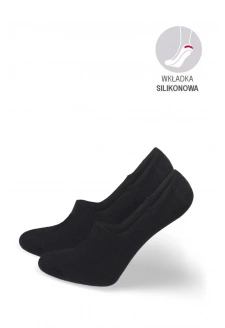 Dámské mikro-kotníkové bavlněné ponožky – černé