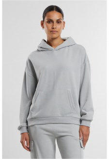 Dámská mikina s kapucí Terry Oversized Hoodie šedá