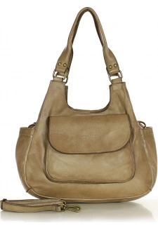 MARCO MAZZINI Béžová cappuccino retro kabelka