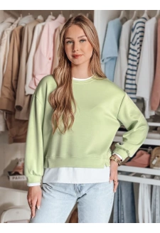 Bluza damska oversize LUZZIO miętowa Dstreet BY1381