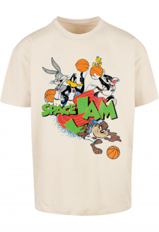 Pánské tričko Space Jam Team Oversize béžové