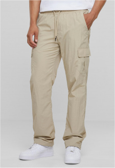 Straight Leg Nylon Cargo Pants beton