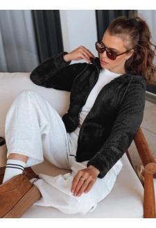 Bluza damska z kapturem czarna Dstreet BY1556